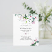Papier BUDGET Pink Magnolias Sage Eucalyptus Mariage (Debout devant)