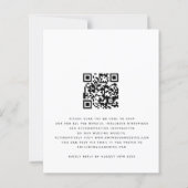 Papier BUDGET Pink Peach Florals QR Soirée (Dos)