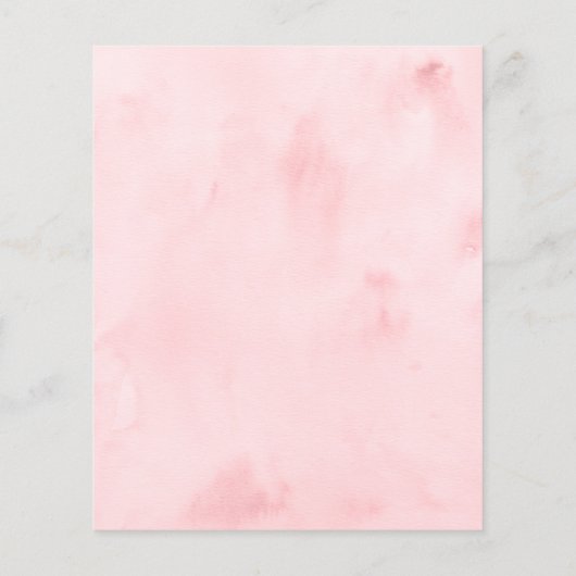 Papier Budget Pink & Silver Snowflake Baby shower d'hiver (Dos)