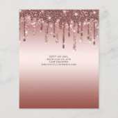 Papier BUDGET Pink Unicorn Baby shower Parties scintillan (Dos)