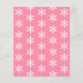 Papier Budget Pink Winter Onederland 1er anniversaire Inv (Dos)
