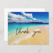 Papier Budget Plage & Merci Océanique (Devant / Derrière)