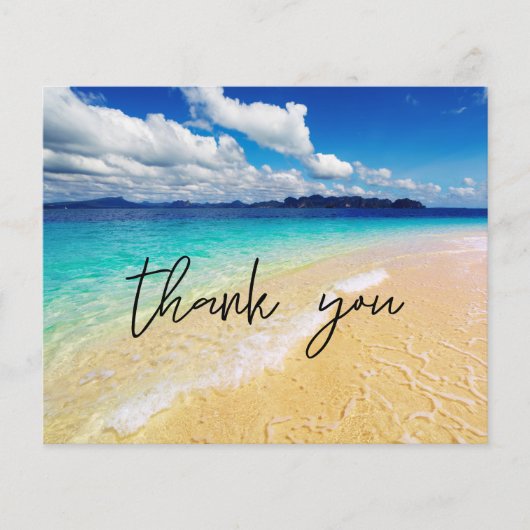 Papier Budget Plage & Merci Océanique (Devant)