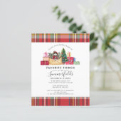 Papier Budget Plaid Chose préférée Fêtes de Noël (Debout devant)