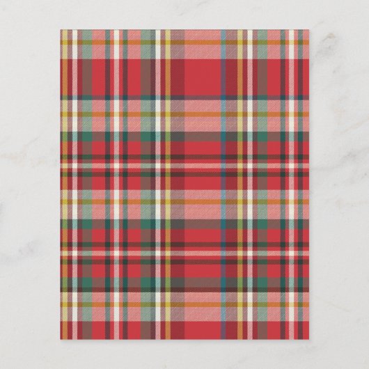 Papier Budget Plaid Chose préférée Fêtes de Noël (Dos)