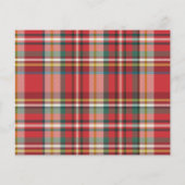 Papier Budget Plaid Noël Favoris Chose Invitation (Dos)