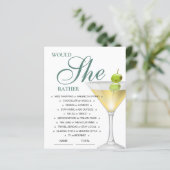 Papier Budget Plairait-Elle Plutôt Invitation De Jeu De M (Debout devant)