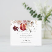 Papier BUDGET Plum Cinnamon Mariage Automne Florales (Debout devant)
