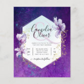 Papier Budget Plum Purple Floral Mariage All-in-1 (Devant)