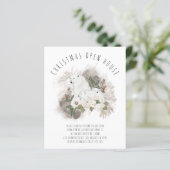 Papier Budget Polar Ours Noël Open House Invitation (Debout devant)