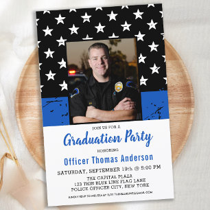 Papier Budget Police Ligne Bleue Mince Diplôme Photo Invi