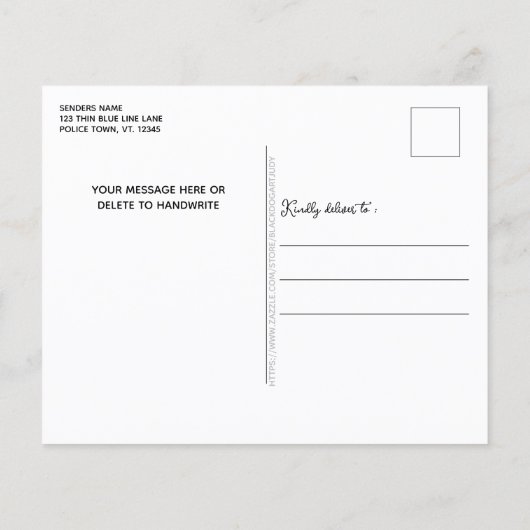 Papier Budget Police Noël Bleu Plaid Parties scintillant  (Dos)