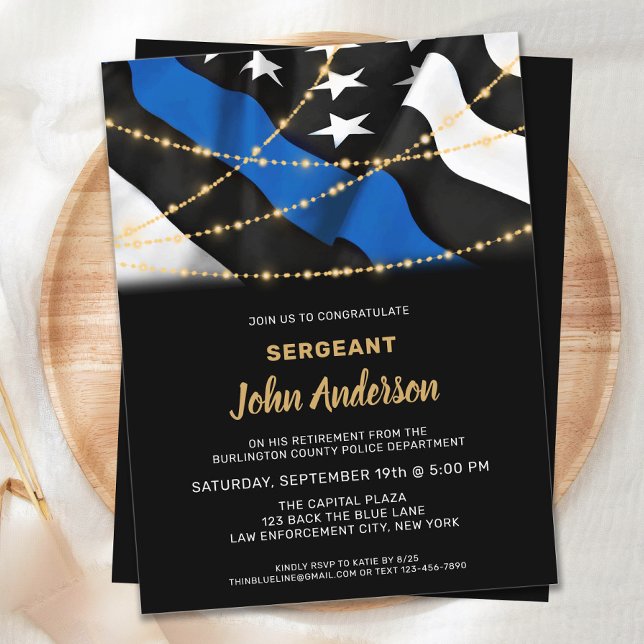 Papier Budget Police Officier de retraite Law Enforcement (Créateur téléchargé)