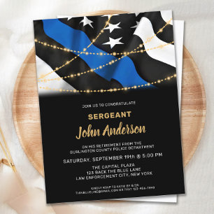 Papier Budget Police Retraite Invitation de l'application