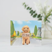 Papier Budget Poodle Nous avons déplacé un nouveau Addres (Debout devant)