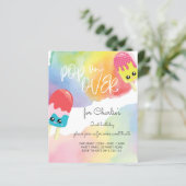 Papier BUDGET Pop Sur Popsicle Invitation Anniversaire (Debout devant)