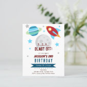Papier Budget pour le 2e anniversaire dans l'espace (Debout devant)