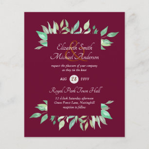 Papier Budget pour les invitations de mariage de Modern G