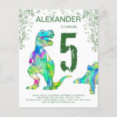 Papier Budget pour une fête d'anniversaire sur le thème d (Devant)