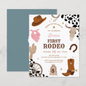 Papier Budget Premier Rodéo Wild West Girl Premier annive (Devant / Derrière)