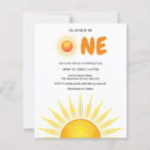 Papier Budget Premier voyage autour du soleil Anniversair (Devant)