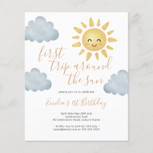 Papier Budget Premier Voyage Autour Du Soleil Premier Ann