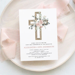 Papier Budget Première Communion Sainte Dusty Rose