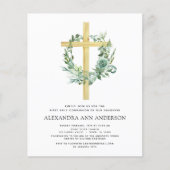 Papier Budget Première Communion Sainte Verdure Eucalyptu (Devant)