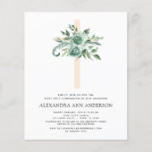 Papier Budget Première Communion Sainte Verdure Eucalyptu (Devant)