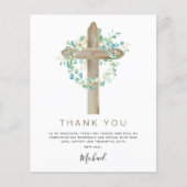 Papier Budget Première Sainte Communion Merci Sage Vert (Devant)