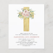 Papier Budget Première Sainte Communion Rose rose Dusty (Devant)