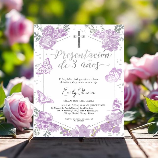 Papier Budget Presentación 3 años Espagnol Invitation (Créateur téléchargé)