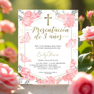 Papier Budget Presentación 3 años Espagnol Invitation