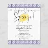 Papier Budget Principal Squeeze Carreaux Douche nuptiale  (Devant)