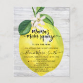 Papier Budget principal Squeeze Lemon Baby shower Invitat (Devant)