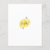 Papier Budget principal Squeeze Lemon Invitation à la dou (Dos)