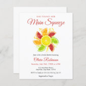 Papier Budget principal Squeeze Lemon Invitation à la dou (Devant / Derrière)