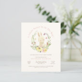 Papier Budget Printemps Wreath Petit Lapin Baby shower fi (Debout devant)