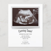 Papier Budget Prochainement Grossesse Photo Ultrasound (Devant)