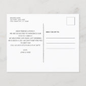 Papier Budget Puppy Love New Pet Dog Faire-part (Dos)