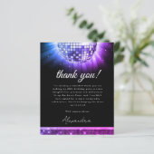 Papier Budget Purple 60e anniversaire Disco Ball Card (Debout devant)