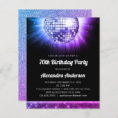 Papier Budget Purple 70e anniversaire Disco Ball 70's (Devant / Derrière)
