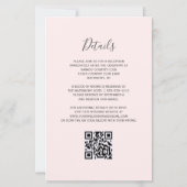 Papier Budget Purple Agate Blush QR Code Mariage Invitati (Dos)