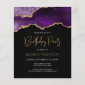 Papier Budget Purple Agate Chaque année Anniversaire Invi (Devant)
