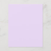 Papier Budget Purple Floral 30e anniversaire Invitation (Dos)