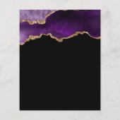 Papier Budget Purple Gold Agate 80e anniversaire Invitati (Dos)