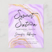 Papier Budget Purple Gold Parties scintillant Marbre Swee (Devant)