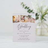 Papier BUDGET Purple Jaune Couleurs Gris Mariage Inviter (Debout devant)