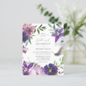 Papier Budget Purple - Lavande et Mariage Floral Violet (Debout devant)