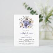 Papier Budget Purple Lilac Florals Fête des mariées Invit (Debout devant)